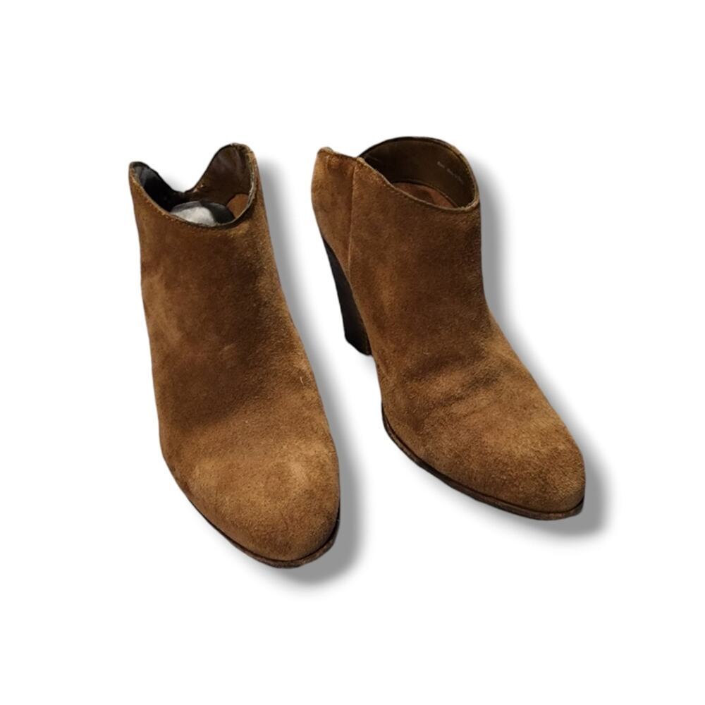 Dolce Vita Brown Suede Heeled Mules - Picture 3 of 6